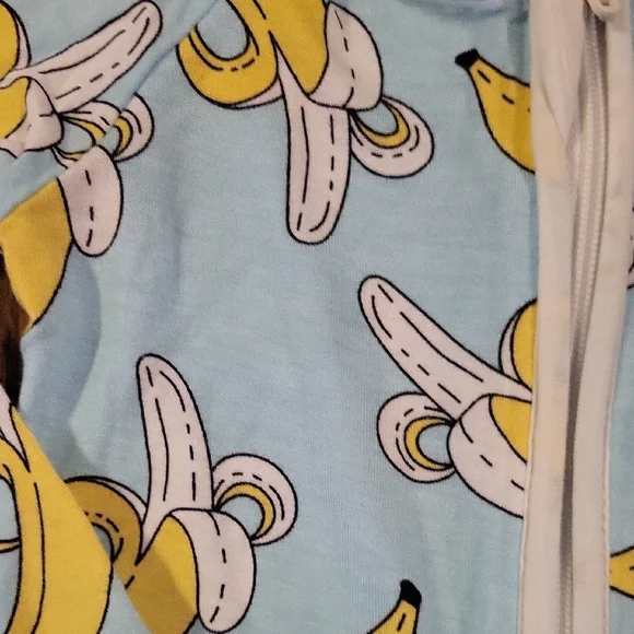 Little Sleepies Blue and Yellow Banana One Piece - Picture 2 of 4